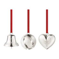 Georg Jensen 2024 cadeau set 3-delig, Palladiumgeplateerd< Kerstdecoraties