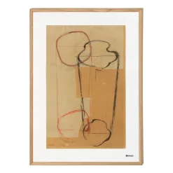 Iittala Aalto art Sketch brown poster, 50x70 cm< Posters