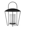Ferm Living Abri lantaarn, Zwart< Kaarsenhouders & Kaarsenborden