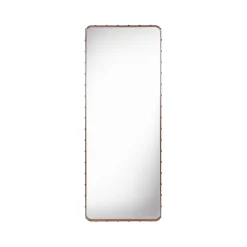 GUBI Adnet Vierkante Spiegel, brown, large< Wandspiegels