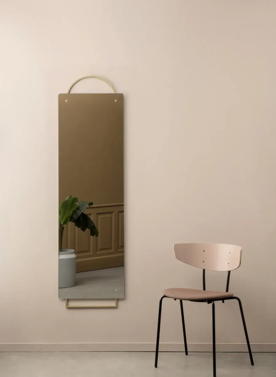 Ferm Living Adorn spiegel 159x45 cm, Messing< Wandspiegels