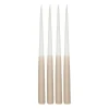 Scandi Essentials Affinity dinerkaars tweekleurig 4-pack 32cm, White-sand< Kaarsen