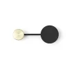 Audo Copenhagen Afteroom kleerhanger klein, Zwart-messing< Kapstokken & Hangrekken