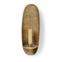 Ferm Living Agapé wandkandelaar, Brass finish< Kandelaars