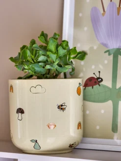 Bloomingville Agnes pot Ø16 cm, Wit< Bloempotten
