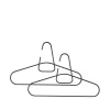 Zone Denmark A-Hanger kledinghanger, black, 2-pack< Kapstokken & Hangrekken|Haken & Hangers