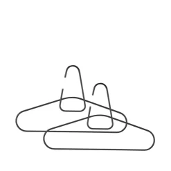 Zone Denmark A-Hanger kledinghanger, black, 2-pack< Kapstokken & Hangrekken|Haken & Hangers