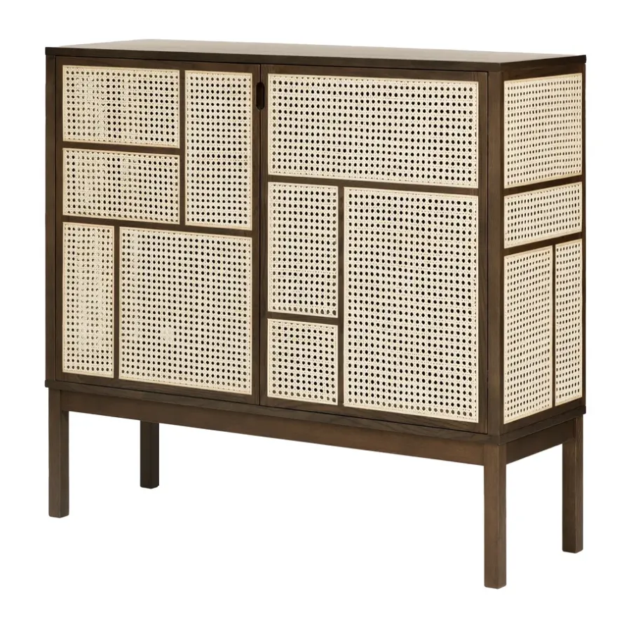 Design House Stockholm Air dressoir, Donker eiken, 120x110 cm, met poten< Kasten & Vitrines