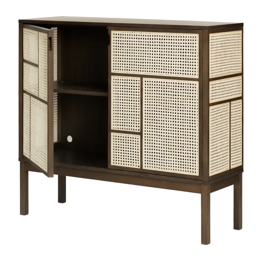 Design House Stockholm Air dressoir, Donker eiken, 120x110 cm, met poten< Kasten & Vitrines