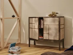 Design House Stockholm Air dressoir, Donker eiken, 120x110 cm, met poten< Kasten & Vitrines
