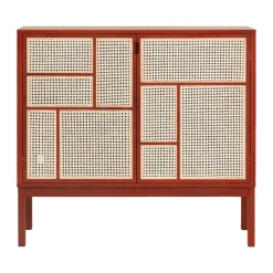 Design House Stockholm Air dressoir, Rood, 120x110 cm, met poten< Kasten & Vitrines