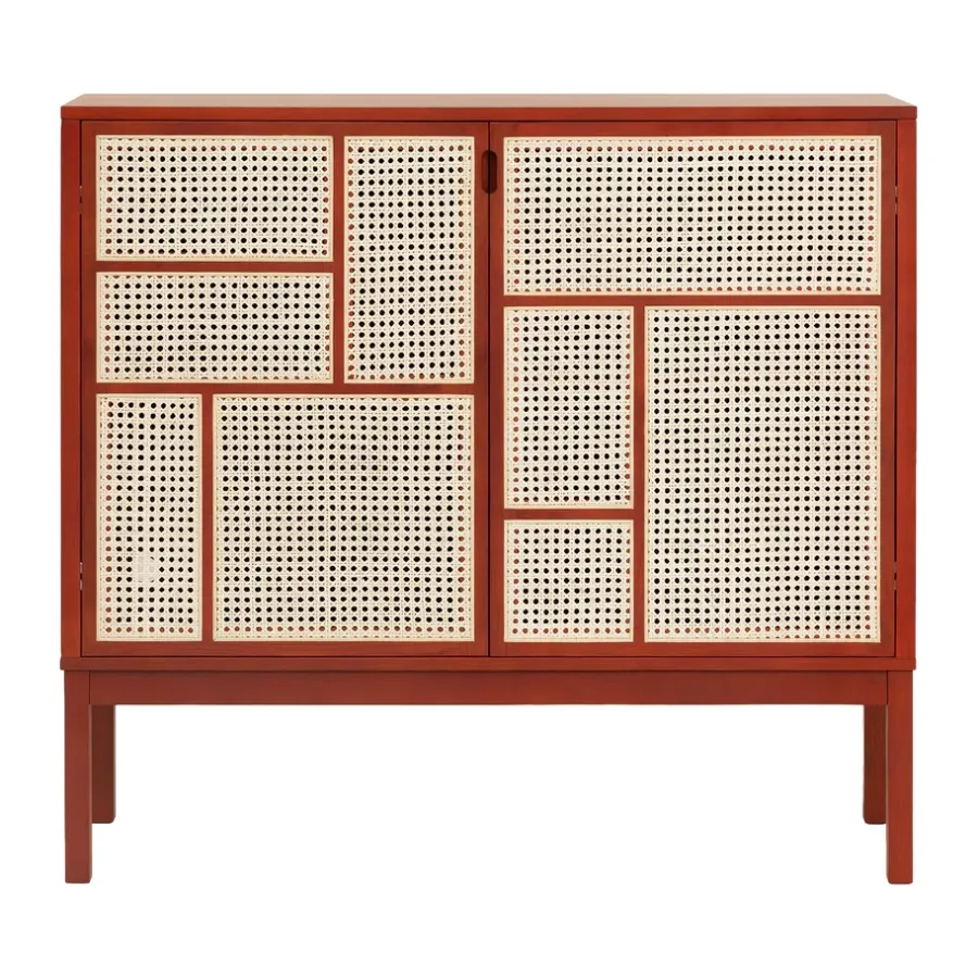 Design House Stockholm Air dressoir, Rood, 120x110 cm, met poten< Kasten & Vitrines