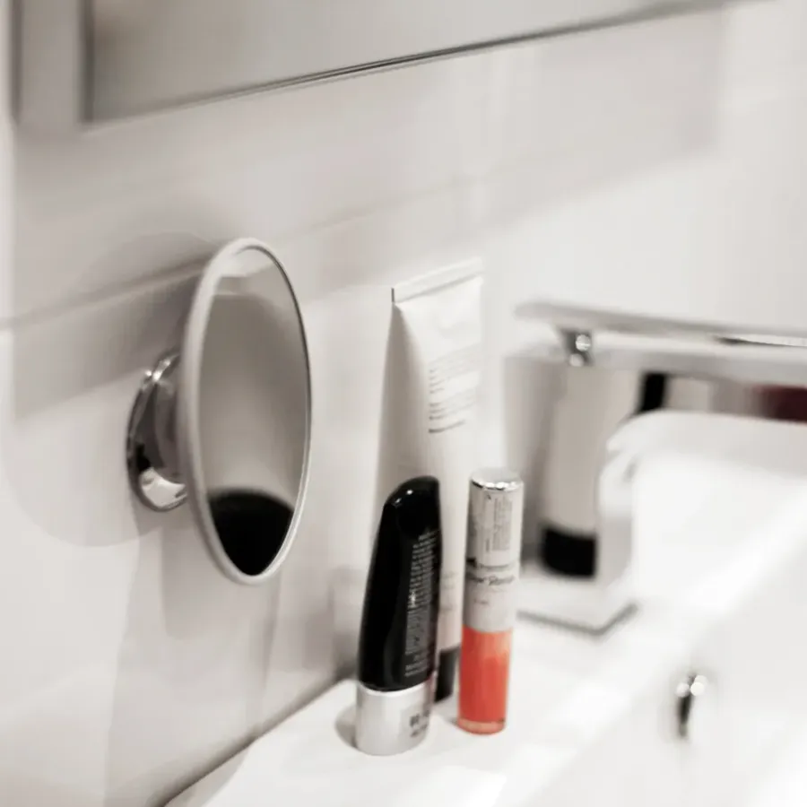 Bosign AirMirror make-up spiegel x20 afneembaar met zuignap, Ø11,2 cm< Tafelspiegels