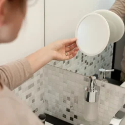 Bosign AirMirror make-up spiegel x5 afneembaar met zuignap, Ø16,5 cm< Tafelspiegels