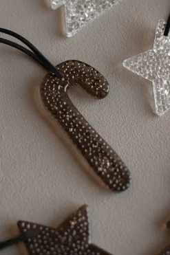 DBKD Airy hanging candy cane decoratiehanger, Brown< Kerstdecoraties