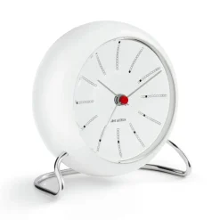 Arne Jacobsen Clocks AJ Bankers tafelklok, wit< Tafelklokken