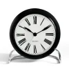 Arne Jacobsen Clocks AJ Roman tafel klok, zwart< Tafelklokken