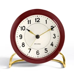 Arne Jacobsen Clocks AJ Station tafelklok bourgondisch, bourgondisch< Tafelklokken