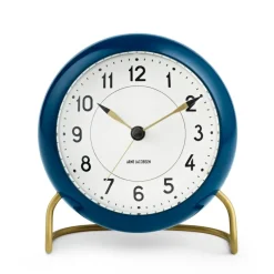 Arne Jacobsen Clocks AJ Station tafelklok petrolblauw, petrolblauw< Tafelklokken