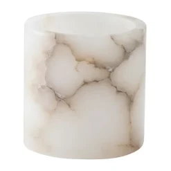 Tell Me More Alabaster sfeerlicht, Wit-beige, S 10 cm< Kaarsenhouders & Kaarsenborden