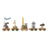 Bloomingville Alfi verjaardagstrein 39 cm, Bruin< Kinderkamer Interieuraccessoires|Kinderkamer Interieuraccessoires