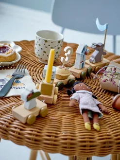 Bloomingville Alfi verjaardagstrein 39 cm, Bruin< Kinderkamer Interieuraccessoires|Kinderkamer Interieuraccessoires