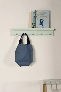 Scandi Living Alley knopplist met plank, Groen< Haken & Hangers