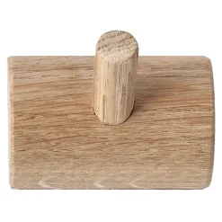 1898 Allsarp kapstokje 1 knop, Eikenhout< Haken & Hangers