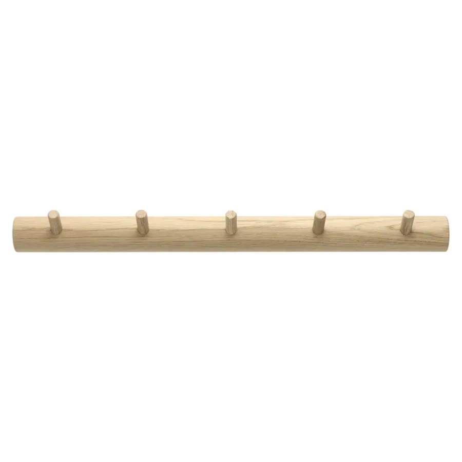 1898 Allsarp kapstokje 5 knoppen, Eikenhout< Haken & Hangers