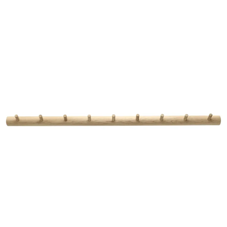 1898 Allsarp kapstokje 9 knoppen, Eikenhout< Haken & Hangers