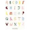 Paper Collective Alphabet Spaghetti ENG Multi-colour poster , 70x100 cm< Posters|Kinderkamer Interieuraccessoires