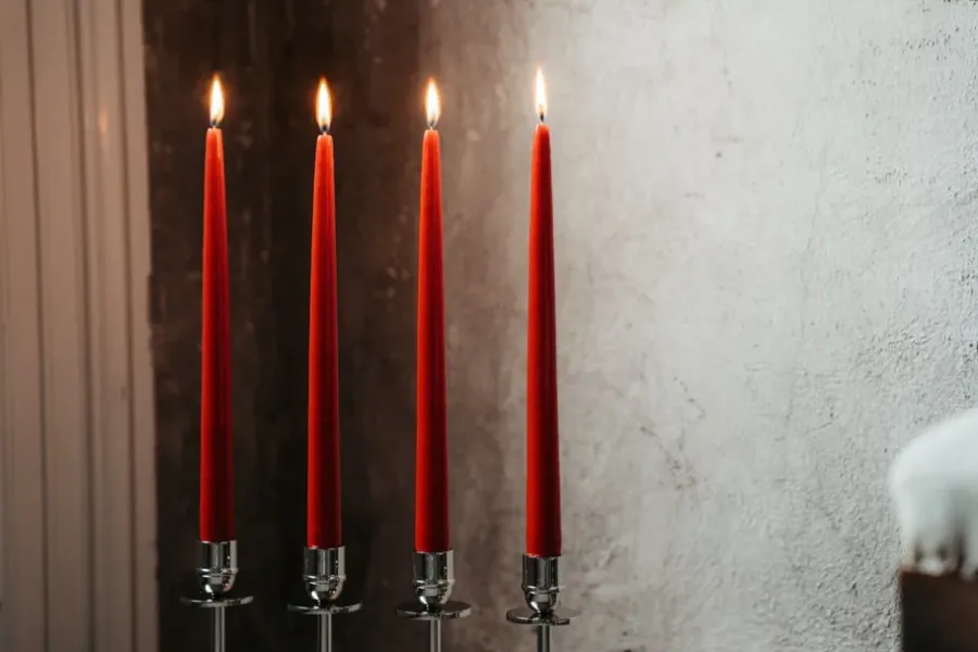 Hilke Collection Alto kandelaar, Vernikkeld messing< Adventskandelaars & -Kaarsen