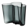 Iittala Alvar Aalto vaas donkergrijs, 160 mm.< Vazen