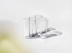 Iittala Alvar Aalto vaas helder, 160 mm.< Vazen