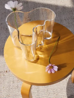 Iittala Alvar Aalto vaas helder, 160 mm.< Vazen