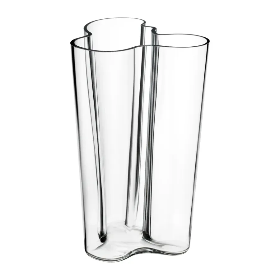 Iittala Alvar Aalto vaas helder, 251 mm.< Vazen