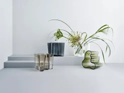 Iittala Alvar Aalto vaas mosgroen, 160 mm< Vazen