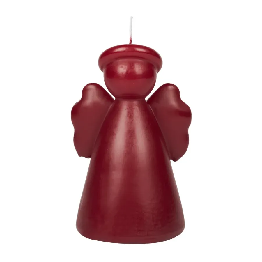 Broste Copenhagen Angel sculpture kaars 14 cm, Burgundy< Kaarsen