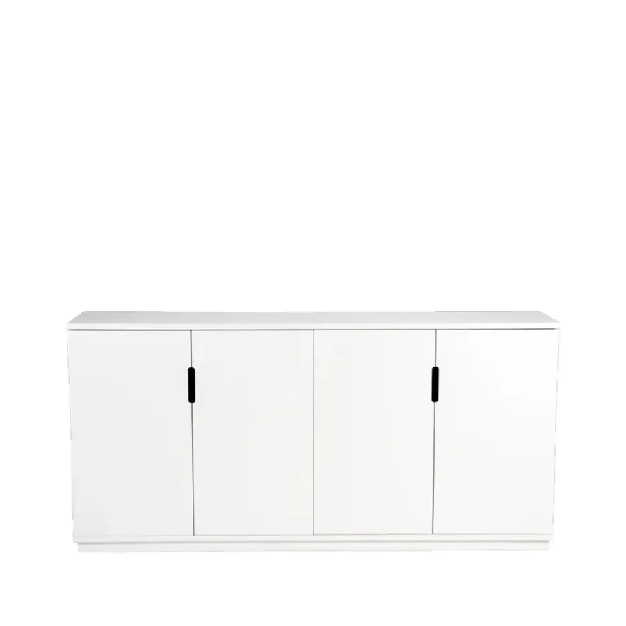 Mavis Aoko dressoir 77x160 cm, wit gelakt< Ladekasten & Dressoirs