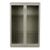 Mavis Aoko vitrinekast 120 cm, Beige< Kasten & Vitrines