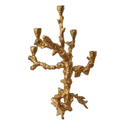 POLSPOTTEN Apple tree kandelaar L 53 cm, Goud< Kandelaars