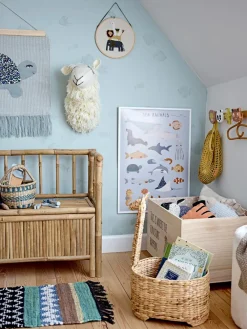 Bloomingville Aranya kleerhanger rotan 17x30 cm, Natuur< Kapstokken & Hangrekken|Haken & Hangers