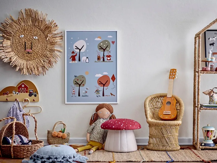 Bloomingville Aranya kleerhanger rotan 17x30 cm, Natuur< Kapstokken & Hangrekken|Haken & Hangers