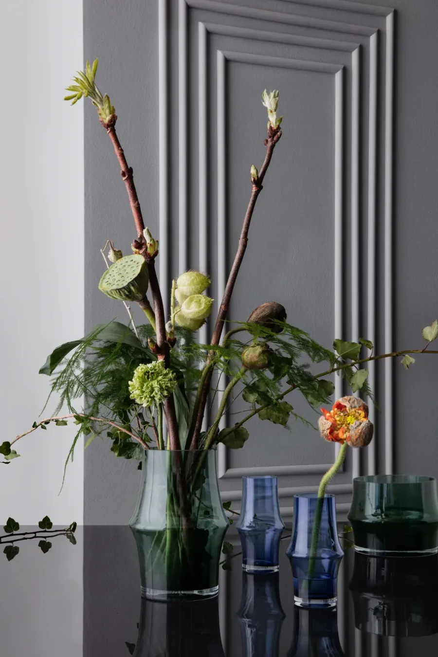 Holmegaard Arc bloempot Ø14,5 cm, Donkergroen< Bloempotten