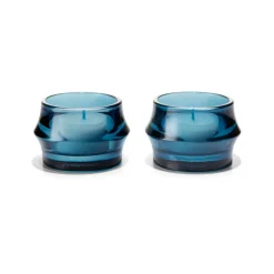 Holmegaard Arc waxinelichthouder 5 cm 2-pack, Donkerblå< Kaarsenhouders & Kaarsenborden