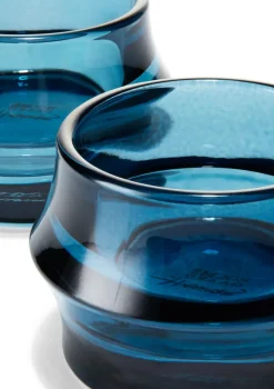 Holmegaard Arc waxinelichthouder 5 cm 2-pack, Donkerblå< Kaarsenhouders & Kaarsenborden
