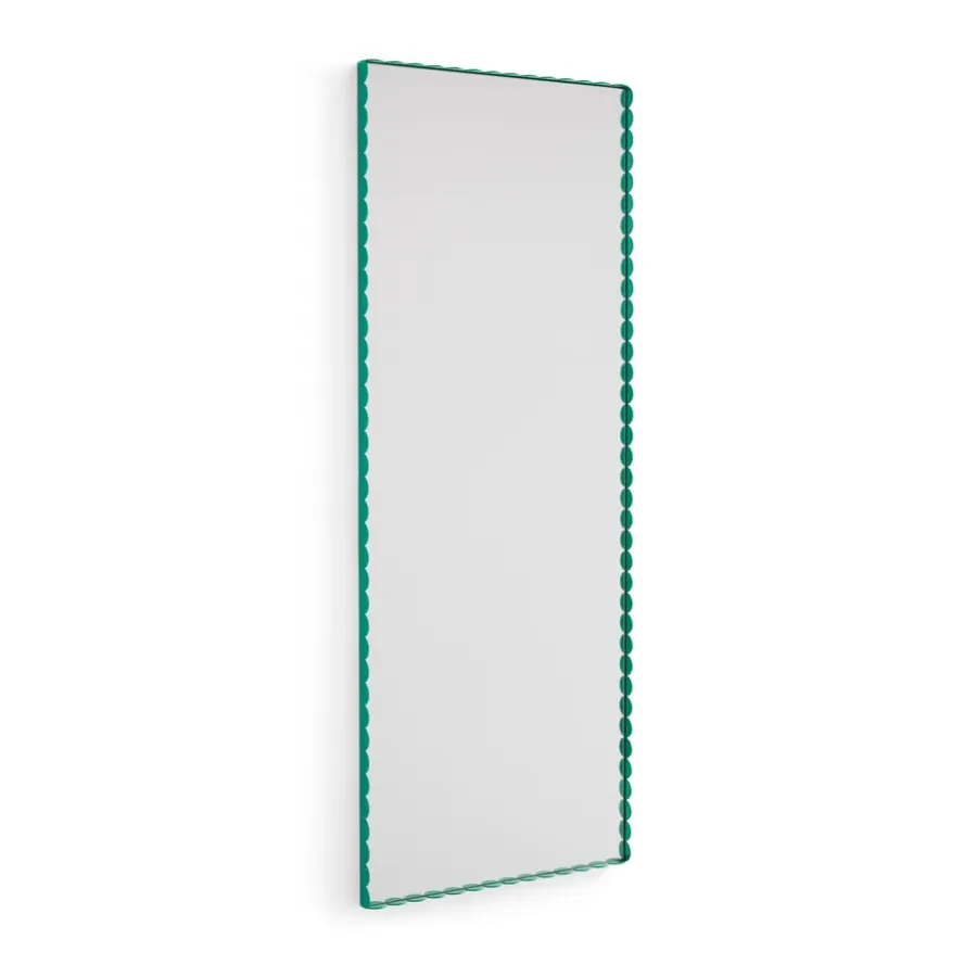 HAY Arcs Mirror Rectangle M spiegel 50x133,5 cm, Green< Wandspiegels