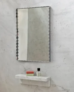 HAY Arcs Mirror Rectangle S spiegel 43,5x61,5 cm, Roestvrij staal< Wandspiegels