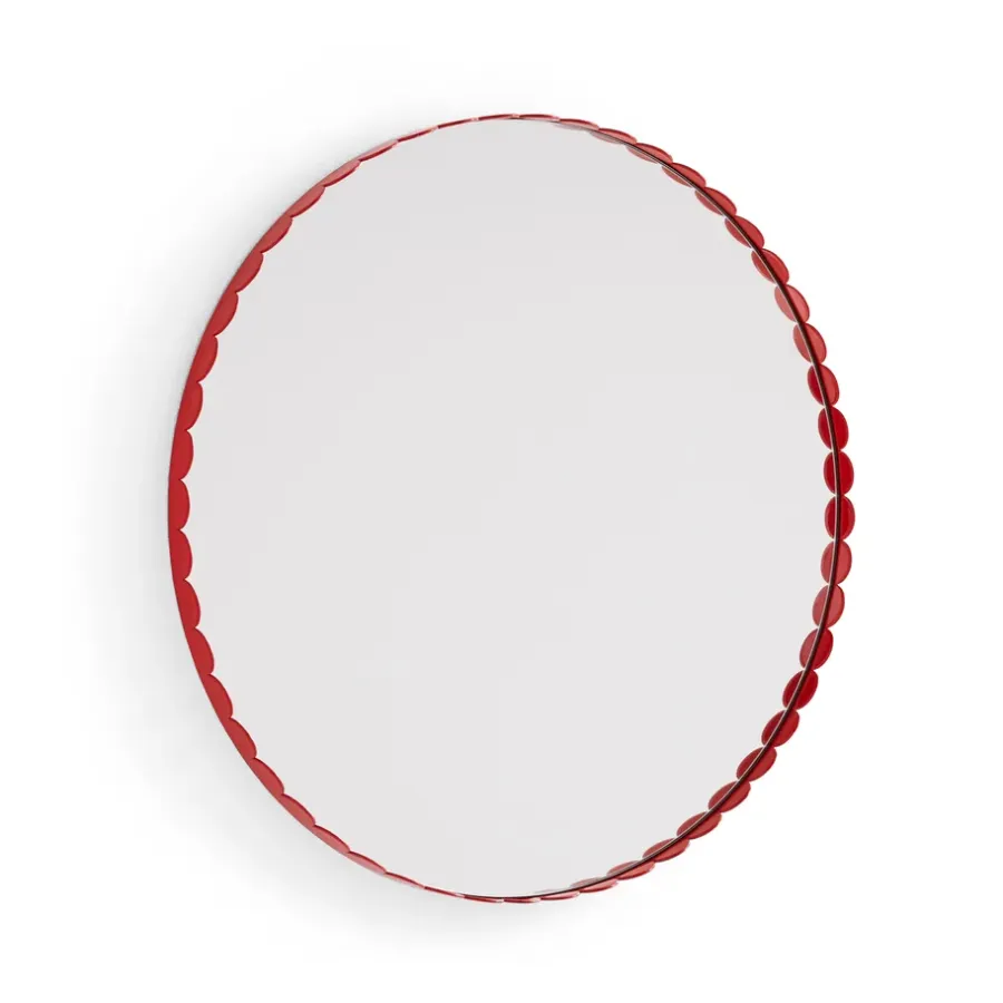 HAY Arcs Mirror spiegel Ø60 cm, Red< Ronde Spiegels|Wandspiegels
