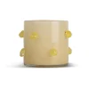 Byon Arlo kaarsenhouder M Ø15 cm, Beige-geel< Kaarsenhouders & Kaarsenborden